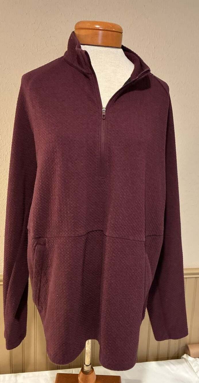 Lululemon At Ease Half Zip Pullover Burgundy Men’s XL